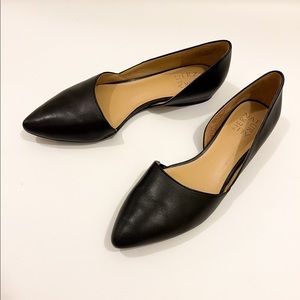 Naturalizer Black Leather Flats, Size 9.5M